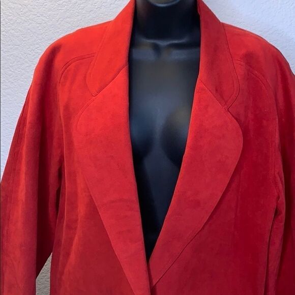BLASSUEDE by Bill Blass Vintage Coat Jacket Suede - Picture 3 of 11